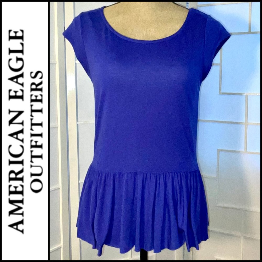 American Eagle T-shirt- Drop waist & Ruffle Hem